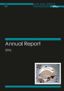 Law and Justice Foundation of New South Wales Annual Report 2016