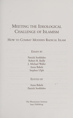 Meeting the Ideological Challenge of Islamism How to Combat Modern Radical Islam