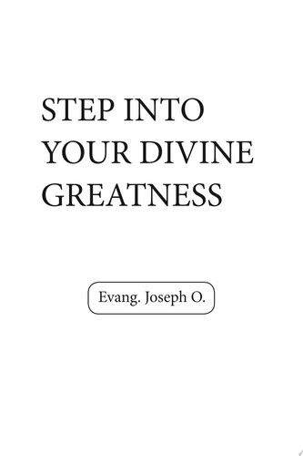 Step Into Your Divine Greatness
