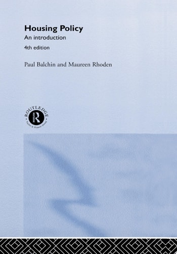 Housing Policy In The United States An Introduction