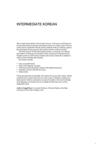 Intermediate Korean