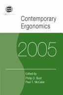 Contemporary Ergonomics 2005
