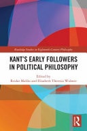 Kant's Early Followers in Political Philosophy