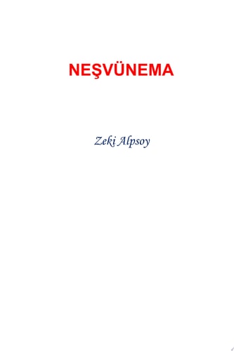 NEŞVÜNEMA