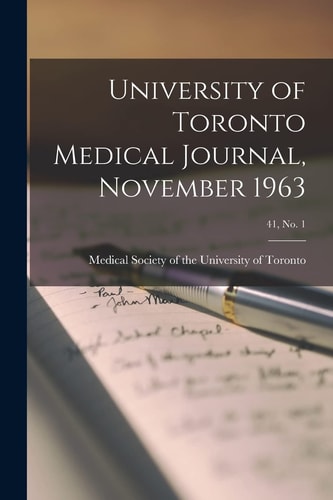 University of Toronto Medical Journal, November 1963