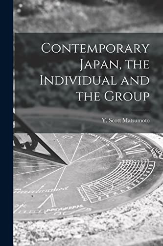 Contemporary Japan, the Individual and the Group