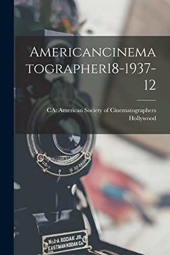 American Cinematographer, 1937