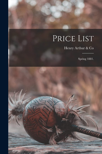 Price List Spring 1881.