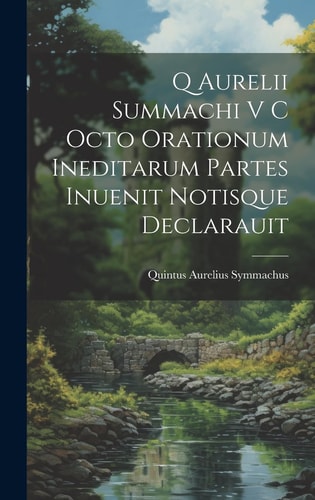 Q Aurelii Summachi V C Octo Orationum Ineditarum Partes Inuenit Notisque Declarauit