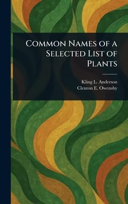 Common Names of a Selected List of Plants