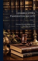 Lehrbuch Des Pandekten-Rechts
