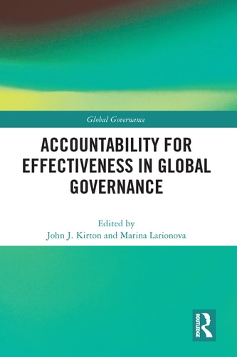 Accountability for Effectiveness in Global Governance