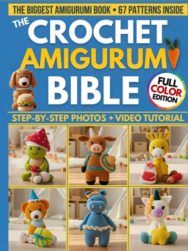 The Crochet Amigurumi Bible: The Biggest Guide with 67 Patterns Perfect Even if you're a Total Beginner | Clear Photos for Every Step & Video Tutorials to Make Cute Plushies and Handmade Gifts