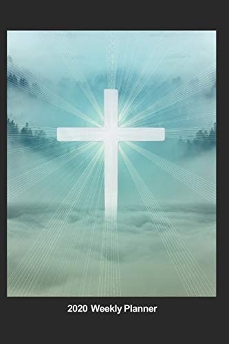 Plan on It 2020 Weekly Calendar Planner - Through Us He Shines - Christian Religious Cross January 2020 Thru March 2021 15 Month Dated Agenda Notebook