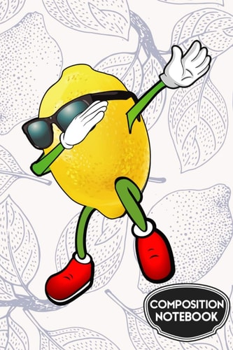 Composition Notebook Cute Funny Dabbing Lemon
