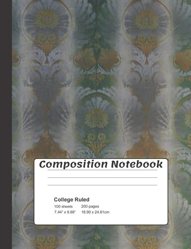 Composition Notebook French Wallpaper Art Pattern Journal