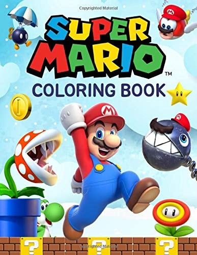 Super Mario Coloring Book Great Coloring Pages for Kids Ages 2-8