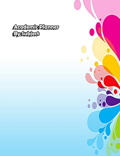 Academic Planner by Subject Academic Organizer with Undated Calendar, Grade Tracker, Assignment Tracker, Class Schedule, Goals
