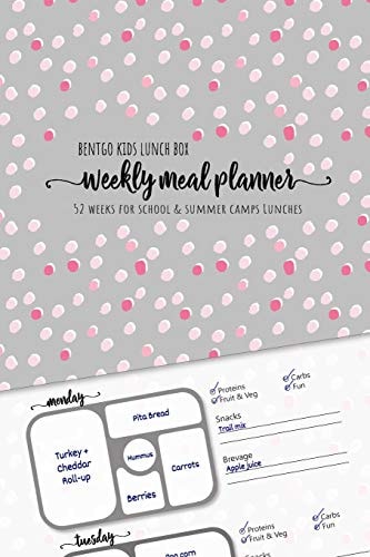 BENTGO KIDS LUNCH BOX - Weekly Meal Planner for School and Summer Camp Lunches This Lunch Journal Is the Perfect Tool to Create Yummy Snacks and Remember Favorite Lunchbox Combinations + DOWNLOADABLE BONUS Lunch Notes PDF + Grocery List Interactive PDF