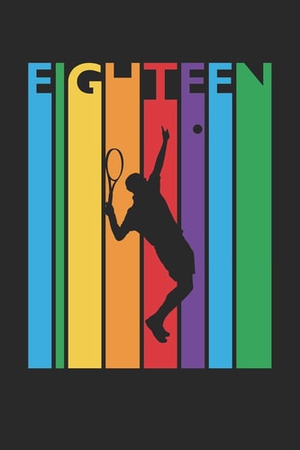 Tennis Notebook for 18 Year Old Boys and Girls - Colorful Tennis Journal - 18th Birthday Gift for Tennis Player Diary Medium College-Ruled Journey Diary, 110 Page, Lined, 6x9
