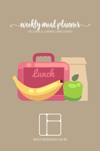 Weekly Meal Planner for School and Summer Camp Lunches OmieLife OmieBox Bento Lunch Box DOWNLOADABLE FREE BONUS Lunch Cute Notes PDF + Grocery List Interactive PDF - This Lunch Journal Is the Perfect Tool to Remember Favorite Lunchbox Combinations