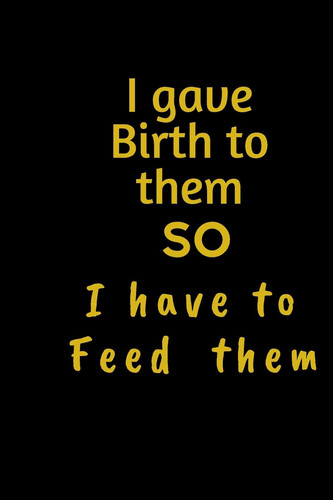 I Gave Birth to Them SO I Have to Feed Them Grocery Weekly Shop Notebook Journal Pocket Book 6x9 Inches Compact Designed Sections. Save Money Book -- Never Forget Items REMINDERS