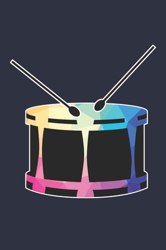 Low Poly Drums Notebook - Gift for Drums Player - Drums Diary - Drums Lesson Journal Medium College-Ruled Journey Diary, 110 Page, Lined, 6x9 (15. 2 X 22. 9 Cm)
