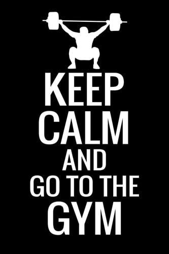 Keep Calm and Go to the Gym WOD Crossfit Journal - Cross Training Exercise Planner - Track +150 WODs & Personal Records - Easy-To-Carry (6 X9 , 100 Pages)