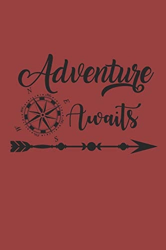 Adventure Awaits Camping Outdoor Notebook Camper Notizbuch Journal 6x9 Kariert