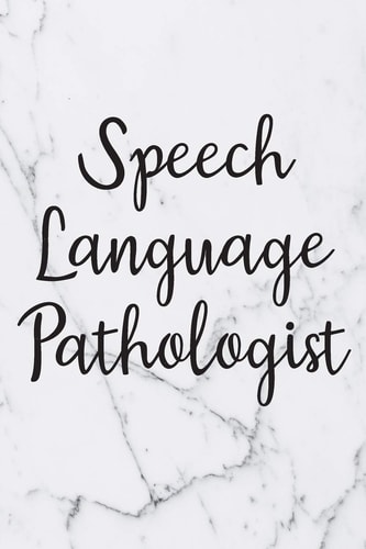 Speech Language Pathologist Blank Lined Speech Language Pathologist Journal