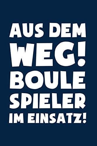 Boule Boulespieler Im Einsatz!: Notizbuch / Notizheft Für Petanque Boccia A5 (6x9in) Dotted Punktraster