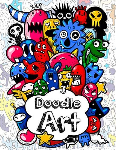 Doodles Art Funny Super Cute Adult and Children Coloring Books Relax on an Activity Adorable High-Quality Designs Beginner-Friendly Relaxing, Creative Art Activities