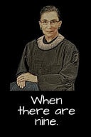 When There Are Nine Ruth Bader Ginsburg Quote Journal 6 X 9 Blank Lined Notebook