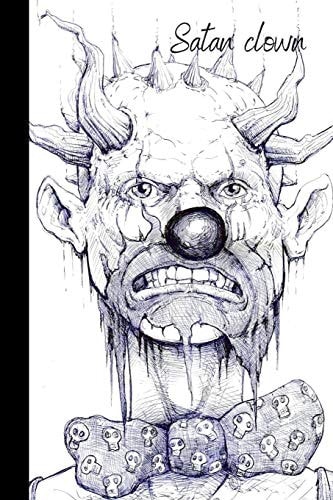 Satan Clown Small Lined Clown Notebook / Travel Journal to Write in (6'' X 9'')