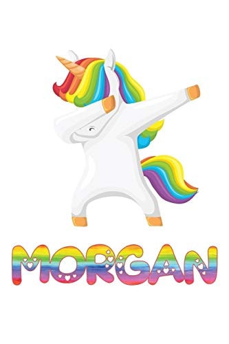 Morgan Morgan 6x9 Journal Notebook Dabbing Unicorn Rainbow