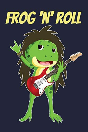 Frog N Roll Blank Sheet Music Notebook Guitar Rock 'N' Roll Songwriting