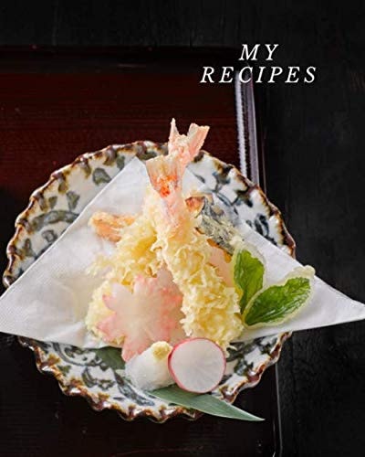 My Recipes: Blank Recipe Journal, XL Cooking Notebook (128 Pages, Blank, 8"x10")