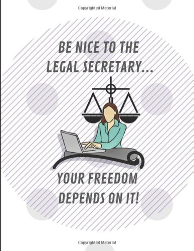 Be Nice To The Legal Secretary... Your Freedom Depends On It!: 2020 - 2024 Five Year Planner