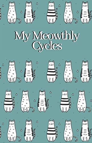 My Meowthly Cycles Classy Cat Period Tracker Menstruation Log Book for 4 Years
