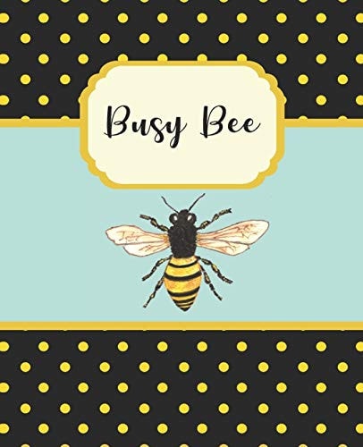 Composition Notebook Cute Bee Themed Busy Bee College Ruled Lined Note Book
