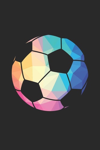 Soccer Training Journal - Gift for Soccer Player - Low Poly Soccer Notebook - Soccer Diary Unruled Blank Journey Diary, 110 Blank Pages, 6x9 (15. 2 X 22. 9 Cm)