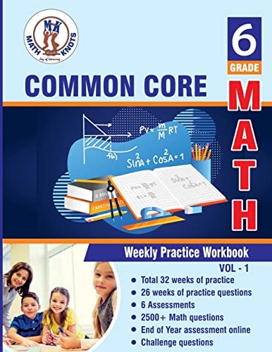 Grade 6 Common Core Math Multiple Choice and Free Response 2500+ Practice Questions and Solutions Full Length Online Practice Test