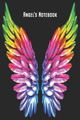 Angel's Notebook LGBT Rainbow Angelwings Notebook Journal Diary Planner Gift for Gay and Lesbian Pride LGBTQ Supporters (6 X 9 , 120 Pages, Graph Paper) Perfect Gift Idea for Birthday and Christmas