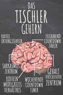 Das Tischler Gehirn Tischler Punktraster Notizbuch, Notizheft Oder Schreibheft - 110 Seiten - Bro Equipment & Zubehr - Lustiges Geschenk Zu Weihnachten Oder Geburtstag