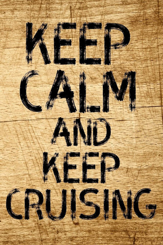 Keep Calm And Keep Cruising Sailor's Logbook Or Notebook for Sailor's, Boaters and Captains, 120 Dot Grid Pages, Dimensions: 6" X 9"