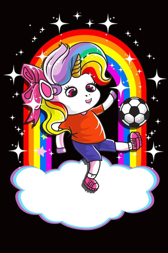 Unicorn Soccer Football Journal Notebook