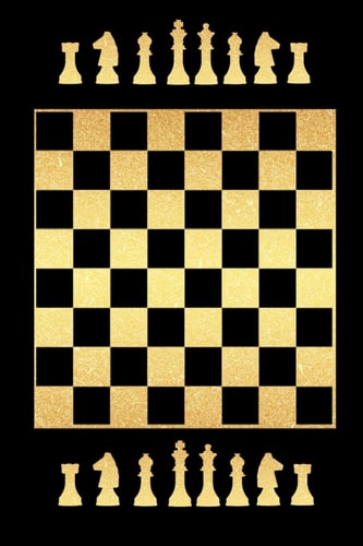Notizbuch Schach Blanko Buch Fr Notizen Fr Schachspieler Mit Schachbrett und Schachfiguren