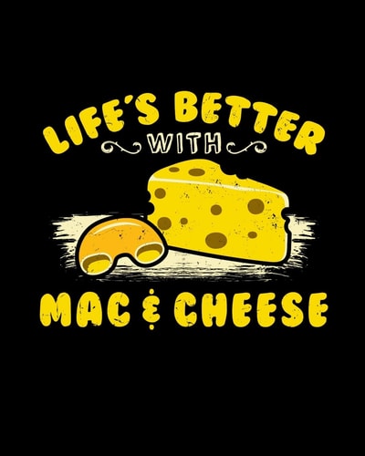 Life's Better with Mac & Cheese Dot Grid Journal Makes a Great Gift for the Mac & Cheese Lover in Your Life the Person Who Would Eat It Every Day 8x10 Pages