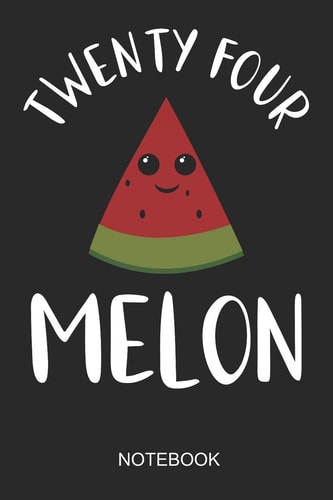 Twentyfour Melon Notebook 6x9 110 Pages Dot-Grid Food Journal for Foodies