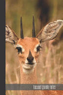 Focused Gazelle Notes Small Lined Gazelle Notebook / Travel Journal to Write in (6'' X 9'') 120 Pages